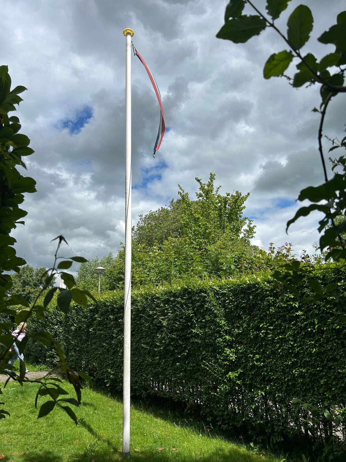 Vlaggenmast 6 meter, Ophalen, Gebruikt