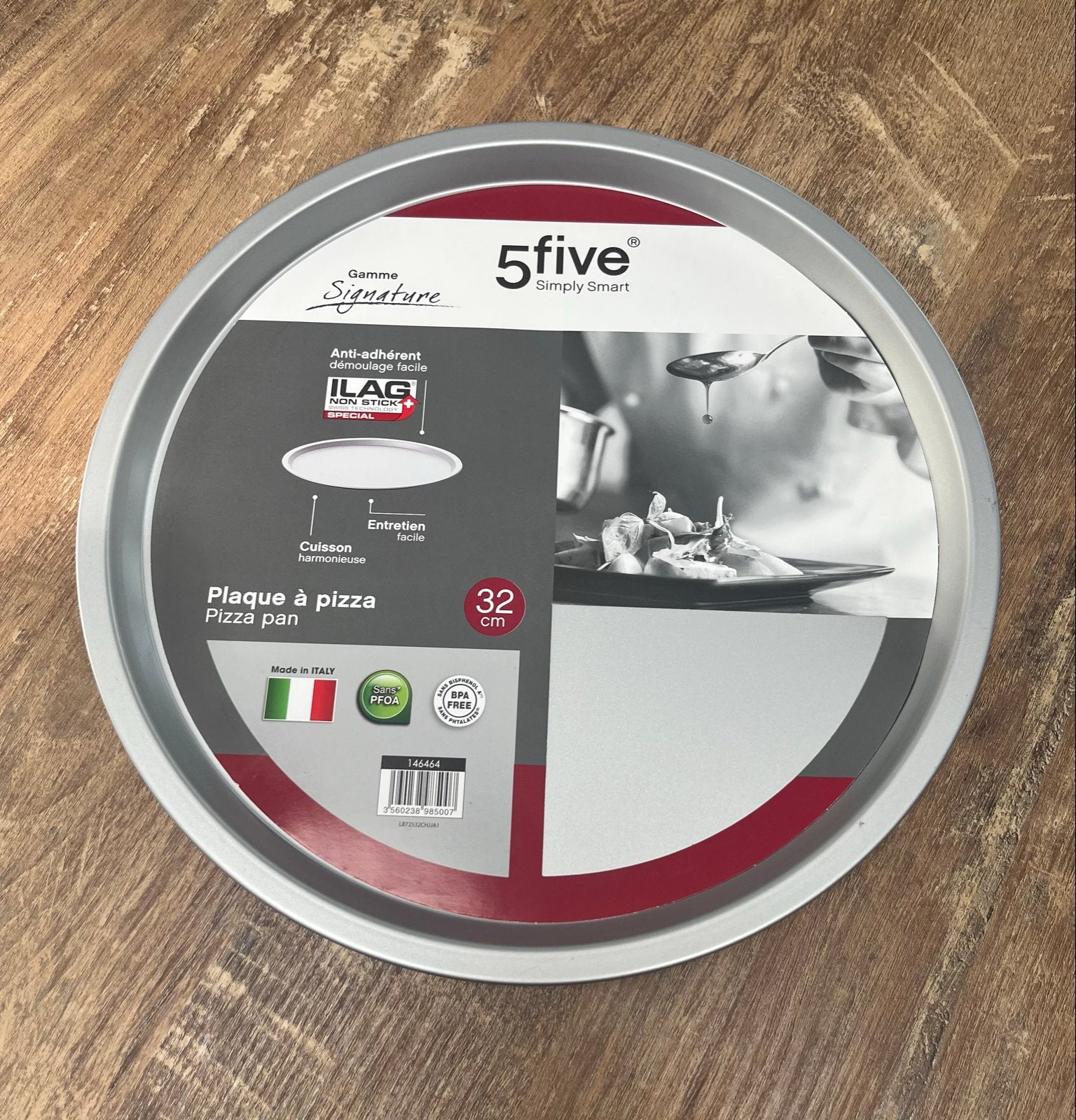 5five Pizza Pan 32 cm met ILAG Special anti-aanbaklaag, Overige typen, Ophalen of Verzenden, Metaal, Overige merken