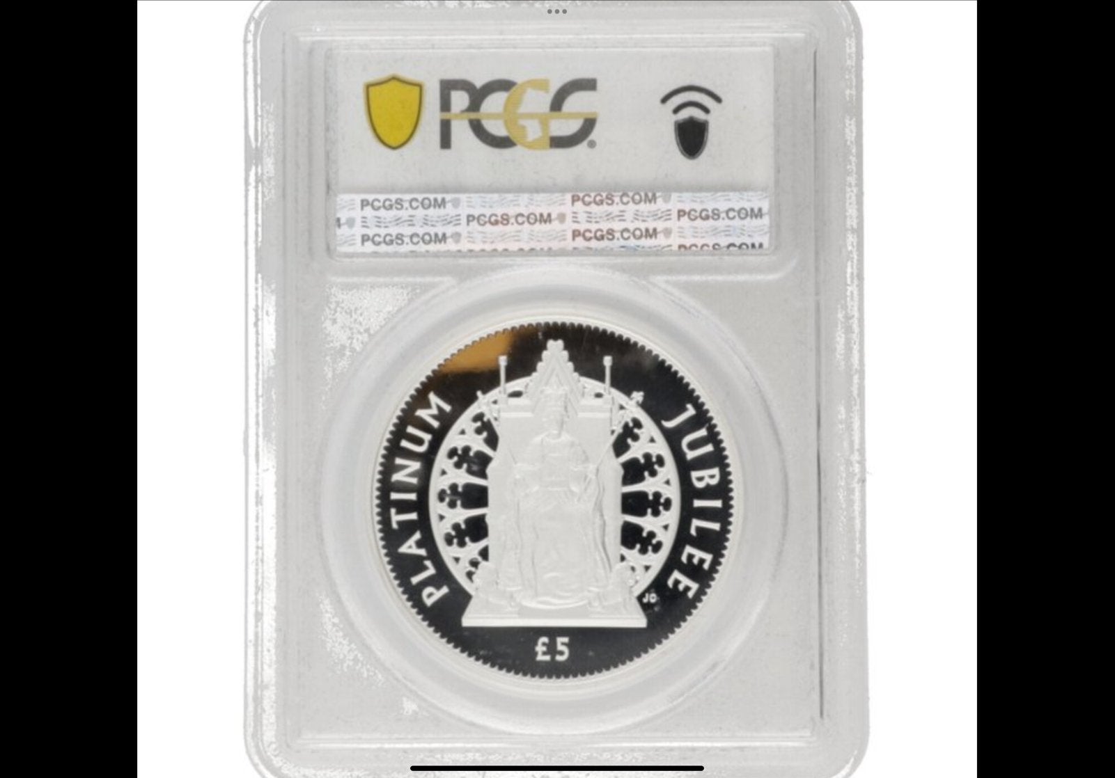 2022 Alderney QE II Platinum Jubilee 2oz Zilveren Munt pcgs, Ophalen of Verzenden, Losse munt, Zilver