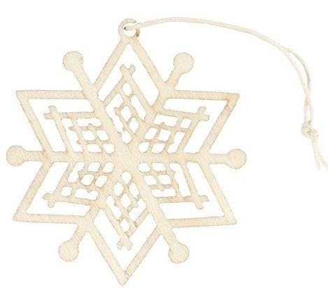 Made of Wood houten hangende ornament Ø 6,5 cm dikte 2 mm, ., Nieuw, ., Overige merken