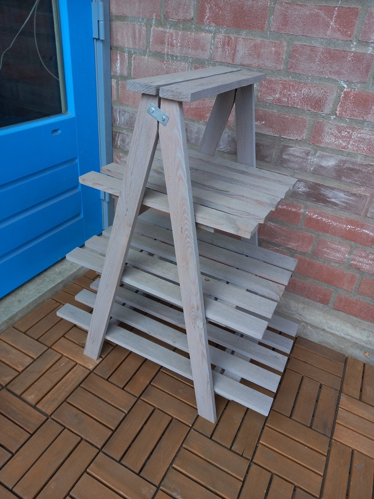 Tafeltje voor planten / decoratie buiten, Ophalen, Gebruikt, Rechthoekig, Hout