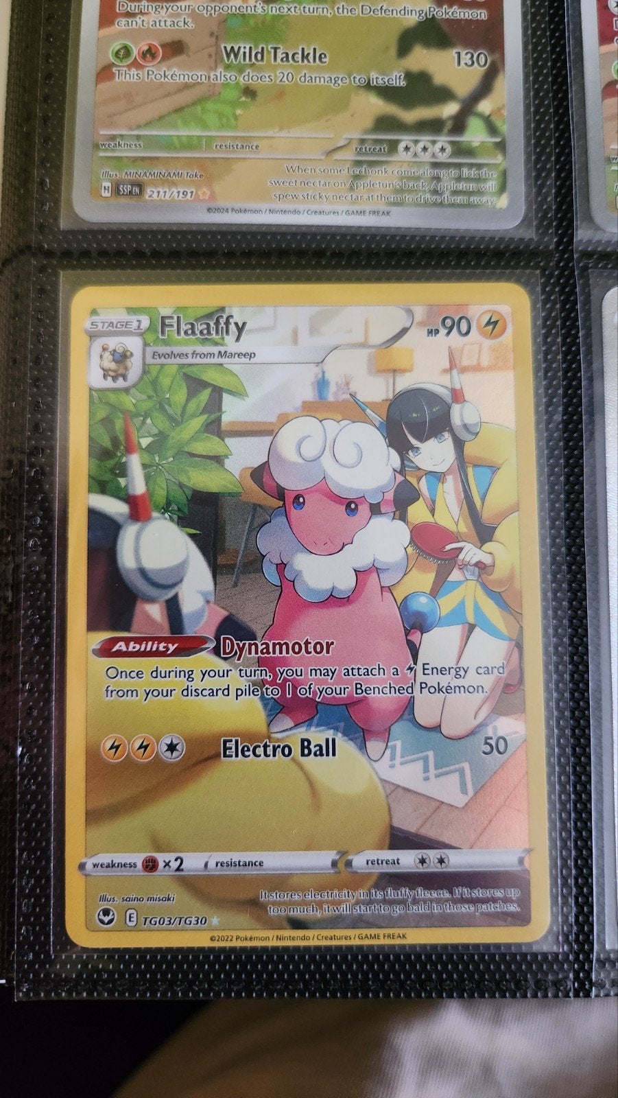 Pokémon Kaart Flaaffy TG03/TG30 Trainer Gallery, Ophalen of Verzenden, Nieuw, Losse kaart