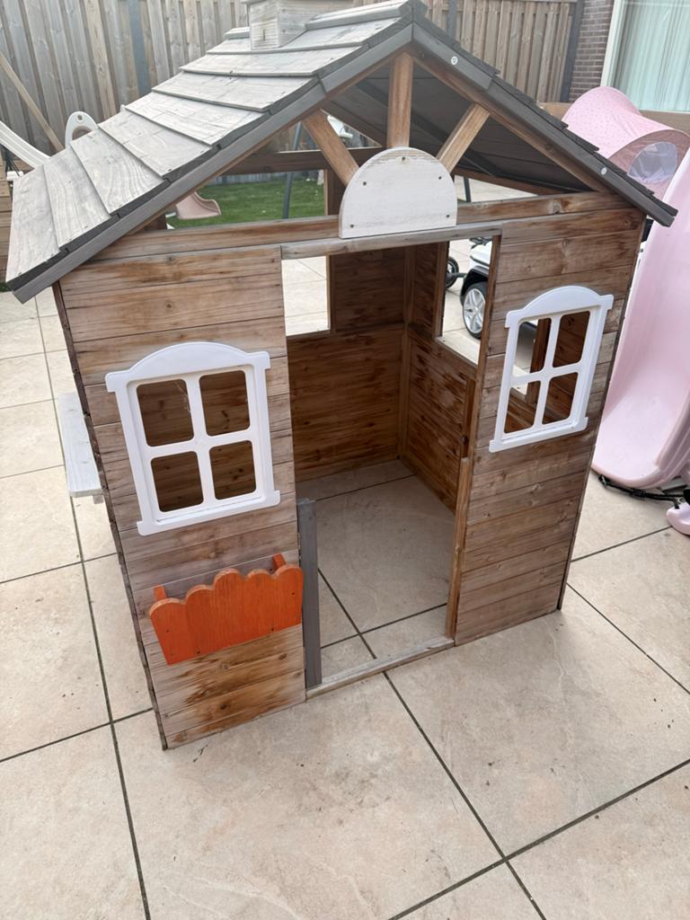 Houten tuinhuisje, opknapper, Ophalen, Zo goed als nieuw