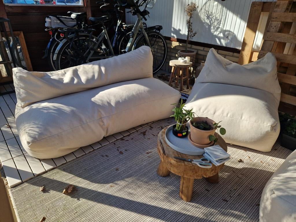 Sklum 3-delige Tuinset: Zitzak Modellen, Ophalen, 4 zitplaatsen, Gebruikt, Loungeset