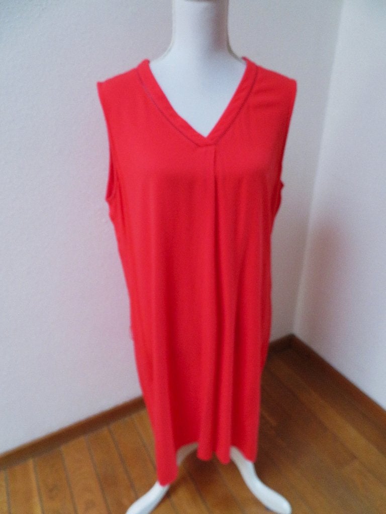 M52 CAMAIEU jurk rood maat L 42/44, Ophalen of Verzenden, Zo goed als nieuw, Knielengte, Rood