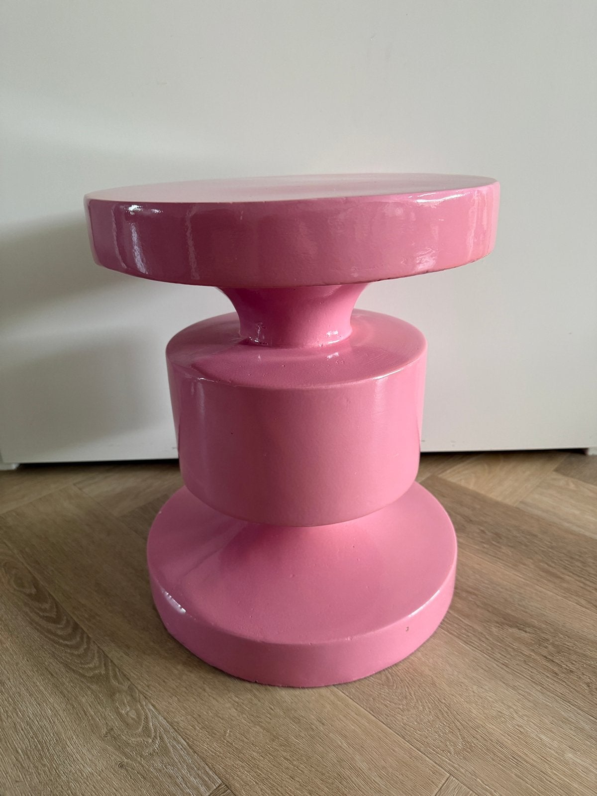 Bijzettafeltje roze, Ophalen, Gebruikt, Overige materialen