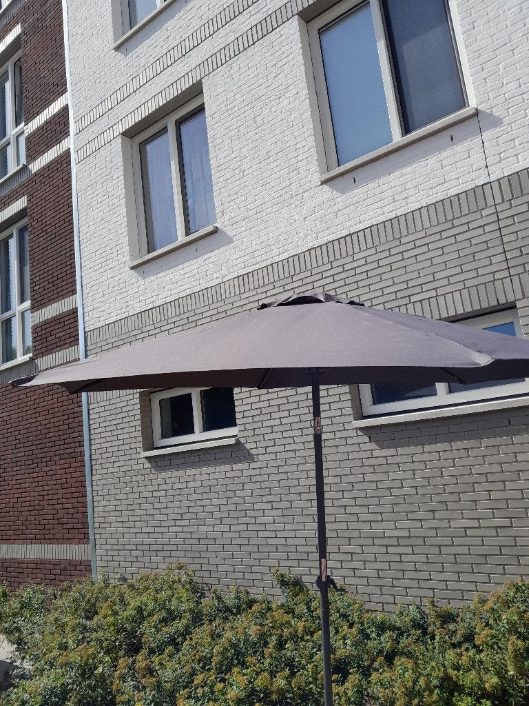 Parasol met schroefvoet, Tuin en Terras, Ophalen, Gebruikt, Kantelbaar, 2 tot 3 meter