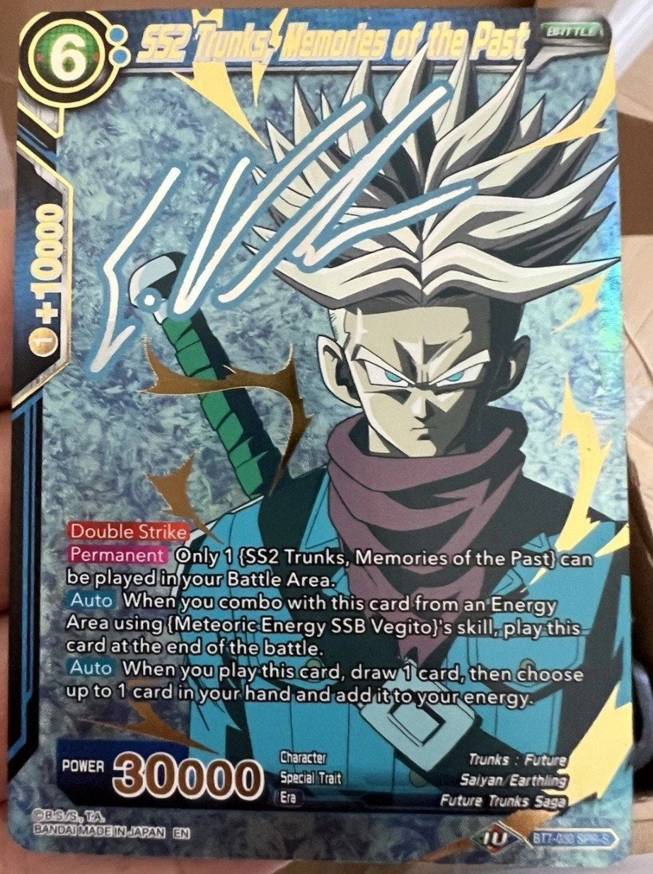 GEZOCHT Trunks Dragonball kaart, Ophalen of Verzenden, Zo goed als nieuw