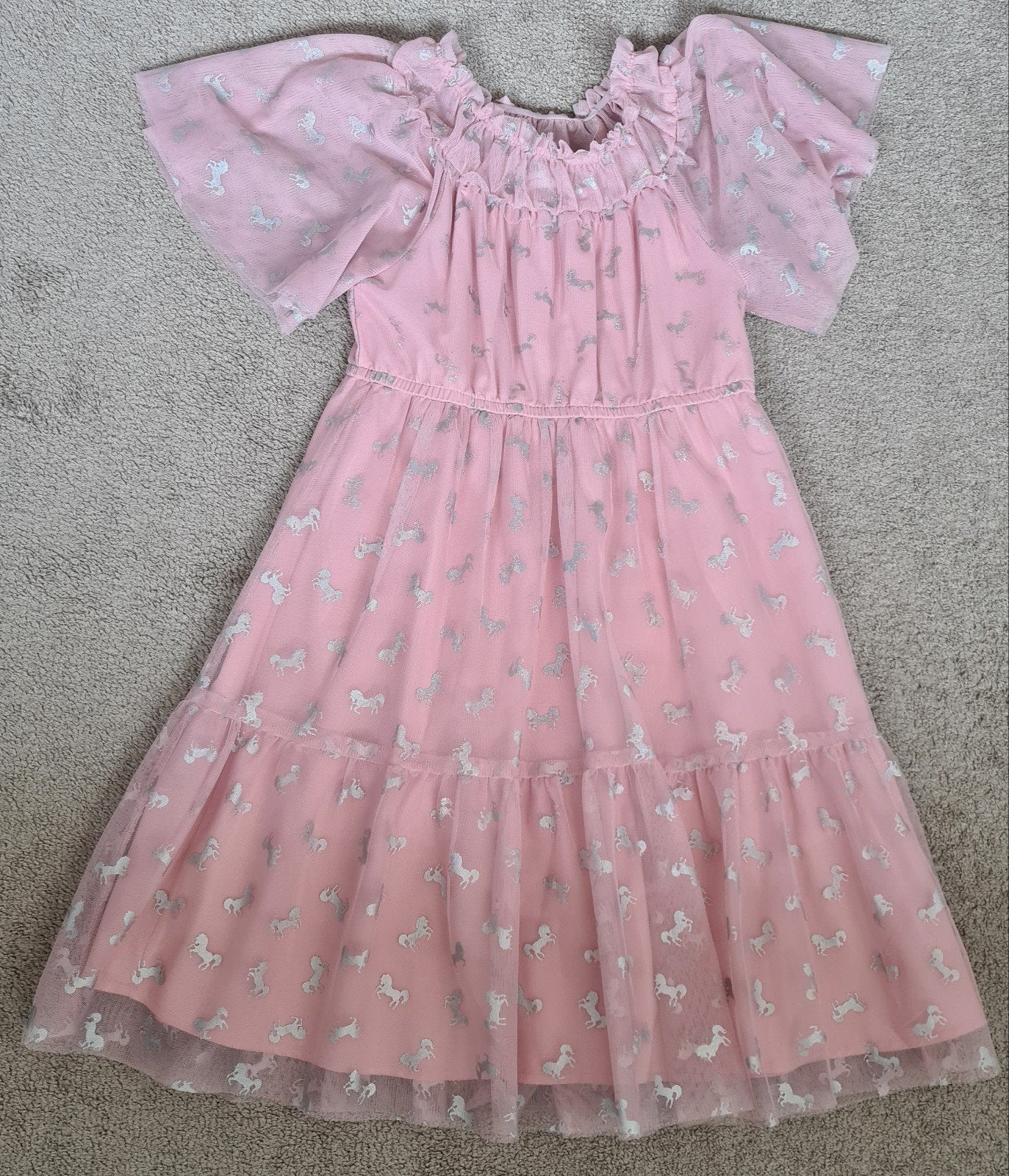 Kinderkleding pakket  maat 128 en 134 jurken, badjas en trui, Ophalen of Verzenden, Meisje, Jurk of Rok