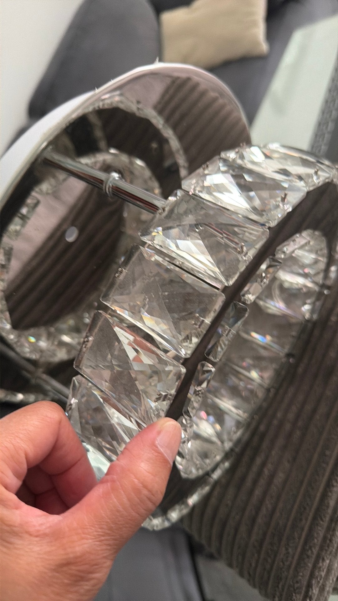 Plafondlamp met ledverlichting, Ophalen, Gebruikt, Overige materialen