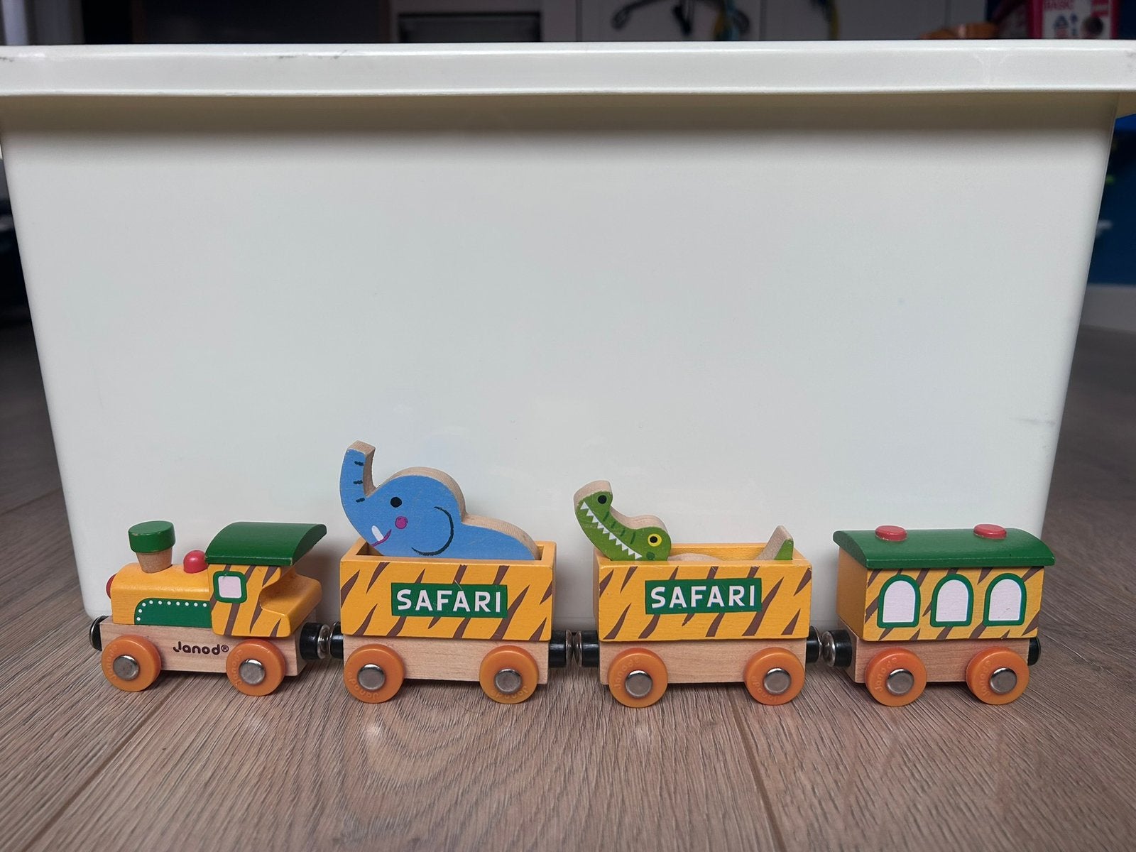 Janod Story Safari Trein, Ophalen of Verzenden, Gebruikt