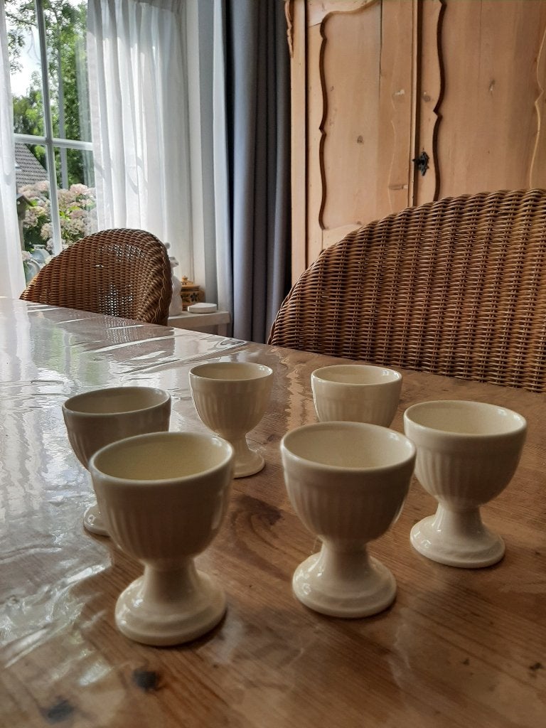 WEDGWOOD EDME - 6 EIERDOPJES, Huis en Inrichting, Keuken | Servies, Klassiek, Overige typen, Ophalen of Verzenden, Zo goed als nieuw