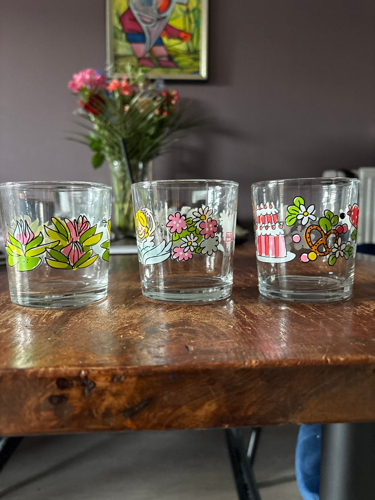 Set van 3 glazen Blond Amsterdam / Efteling, Ophalen, Glas of Glazen, Overige stijlen, Blond Amsterdam