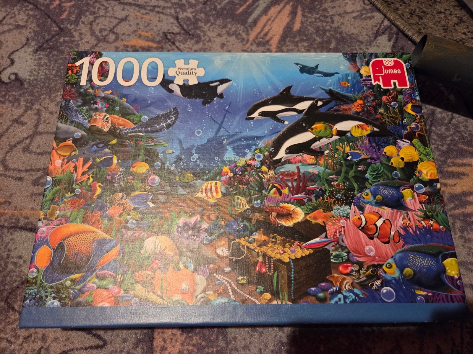 Jumbo Puzzel 1000 Stukjes Onderwaterwereld, Ophalen, Meer dan 50 stukjes, Zo goed als nieuw, 6 jaar of ouder