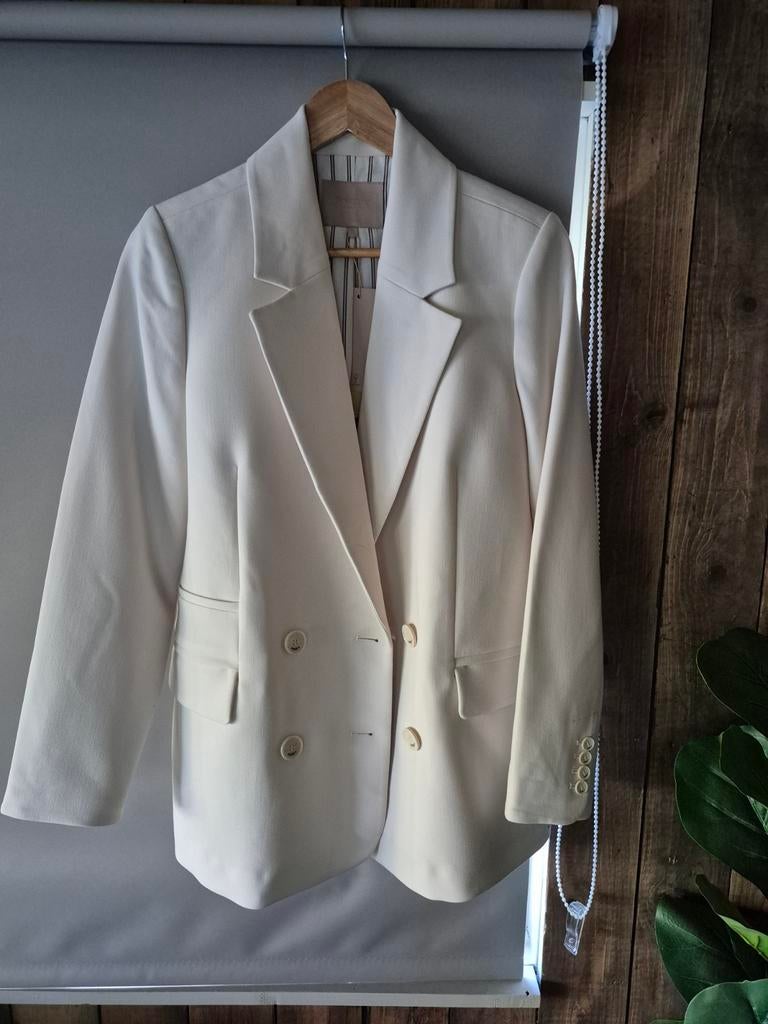 Nieuw ! Prachtige light ecru blazer van Josh V maat S, Kleding | Dames, Beige, Nieuw, Ophalen of Verzenden, Jasje