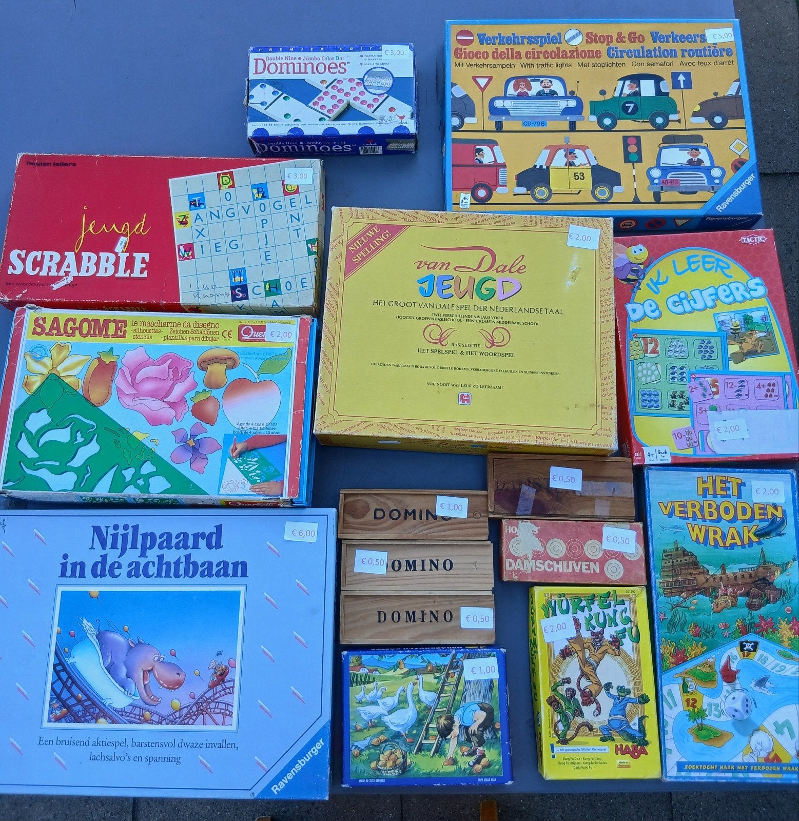 Partij verzameling bordspellen gezelschapsspellen 300+ dozen, Ophalen, Gebruikt