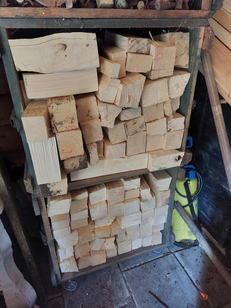 Haardhout inclusief kist., Minder dan 3 m³, Ophalen, Overige houtsoorten, Blokken