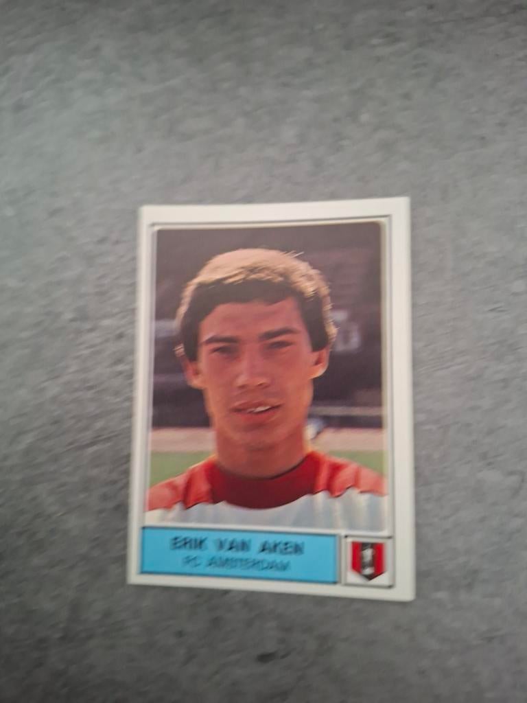 Panini sticker Voetbal 78. Speler Erik van Aken FC Amsterdam, Verzenden, Zo goed als nieuw, Sticker