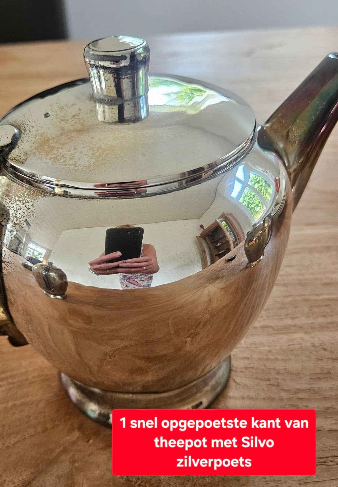 Verzilverde theepot met suiker- en melkkannetje, Antiek en Kunst, Ophalen of Verzenden, Zilver
