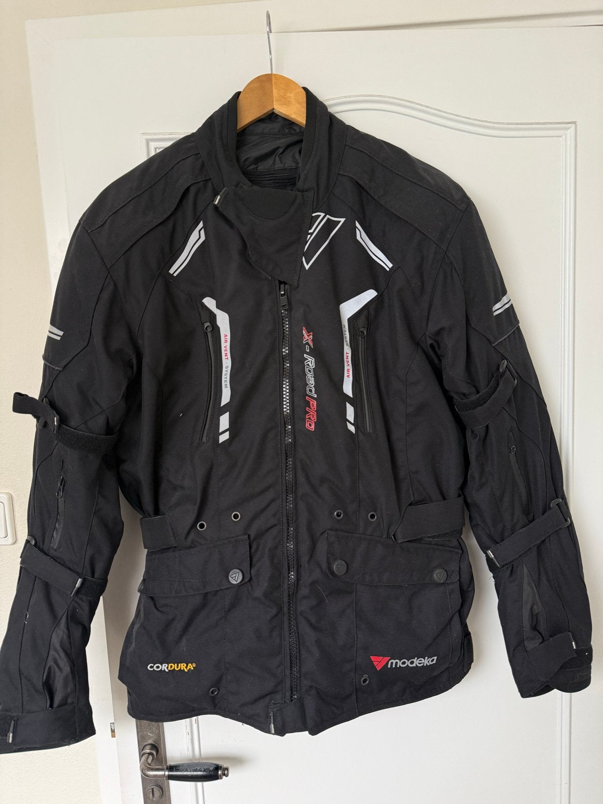 Modeka X-Road Pro Textiel Motorjas Zwart maat S, Ophalen of Verzenden, Tweedehands, Dames, Jas | textiel
