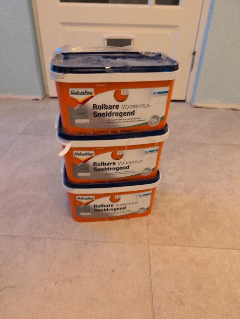 Alabastine voorstrijk, Doe-het-zelf en Verbouw, Verf, Beits en Lak, Ophalen, Overige kleuren, 5 tot 10 liter, Nieuw
