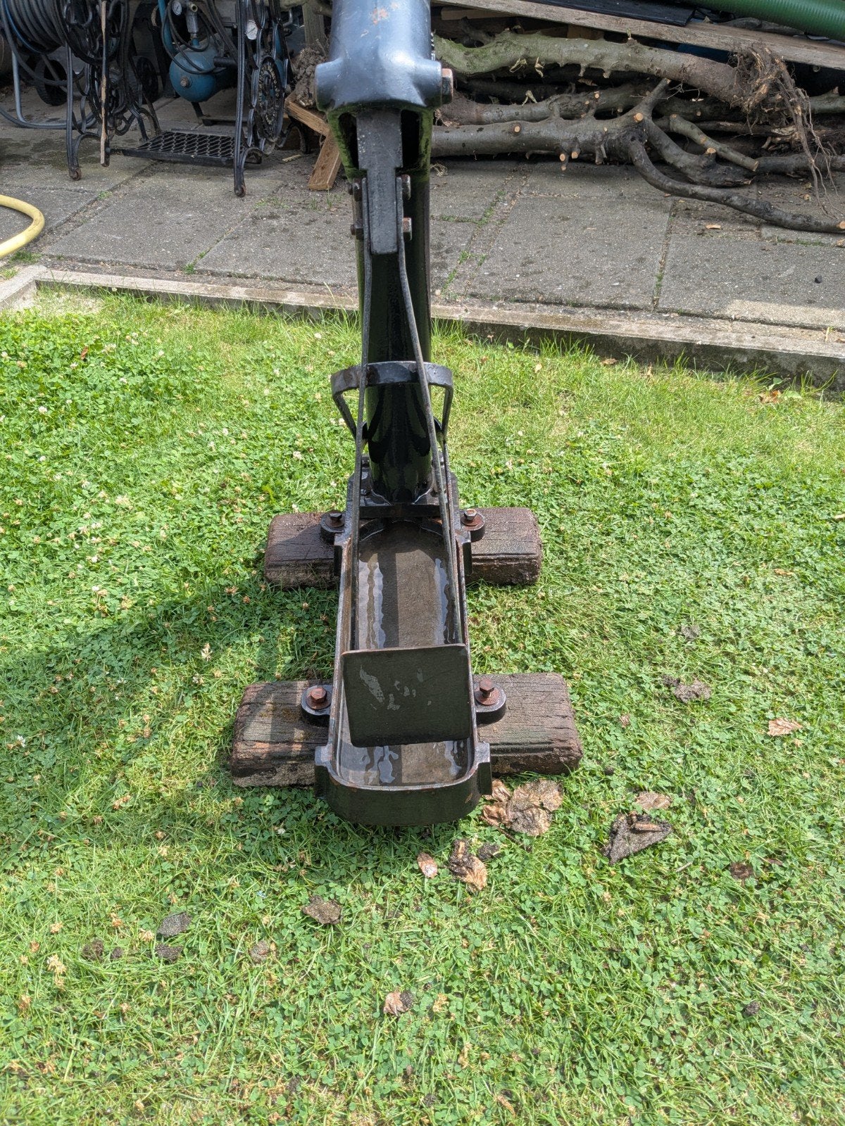 Oude weidepomp, Ophalen, Gebruikt