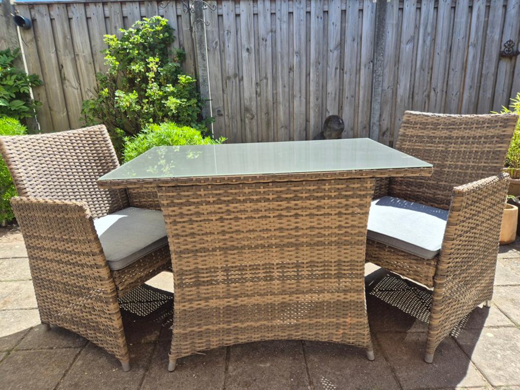 Mooi tuinset voor 2 personen in nette staat., Tuin en Terras, Ophalen, Gebruikt, 2 zitplaatsen