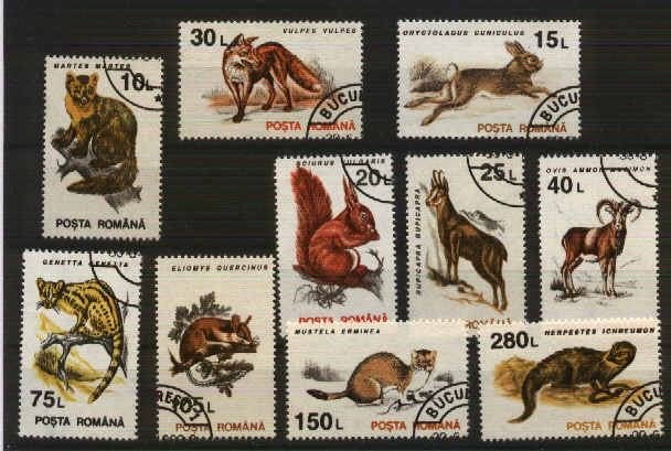 Roemenië 1993   Dieren   4901/10, Ophalen of Verzenden, Overige landen, Gestempeld