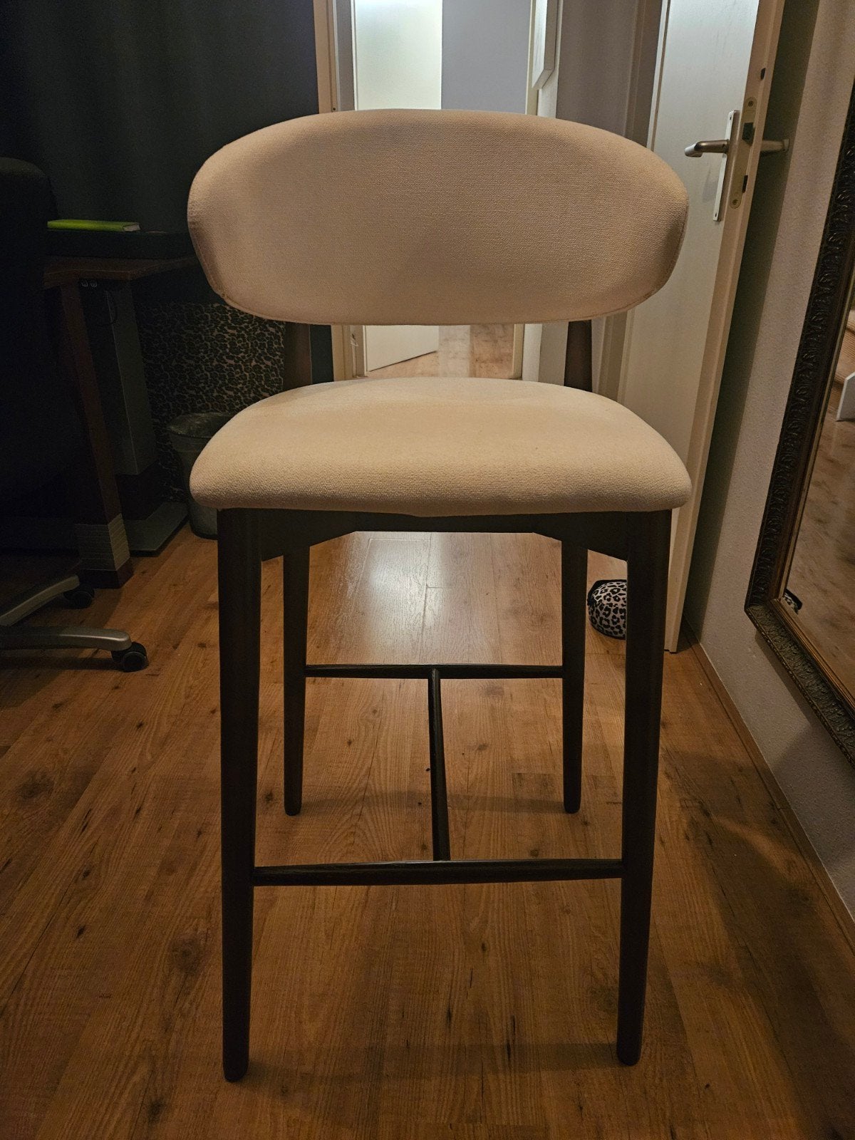 Stijlvolle barkruk nieuw zithoogte 75 cm, Ophalen, Met voetsteun, 60 tot 90 cm, Nieuw
