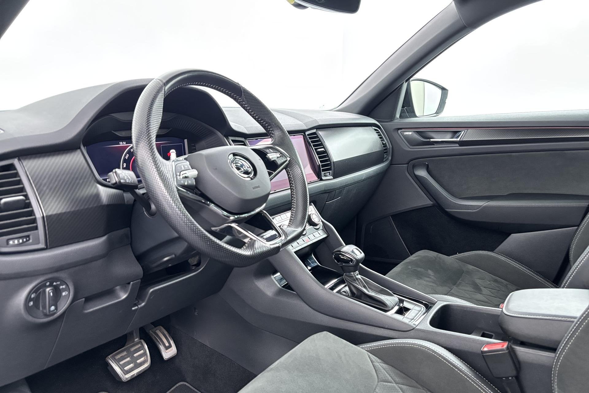 Skoda Kodiaq 1.5 TSI Sportline Business Ruime gezins-SUV met, Auto's, 4 cilinders, 150 pk, Zwart, Origineel Nederlands
