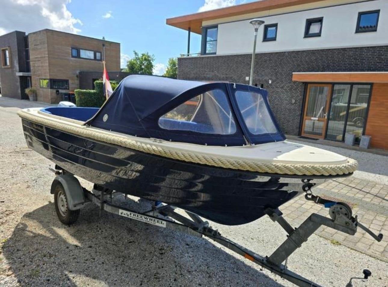 Mooie sloep met Honda 10pk buitenboordmotor en trailer, Overige merken, Overige typen, Buiskap, Ophalen of Verzenden