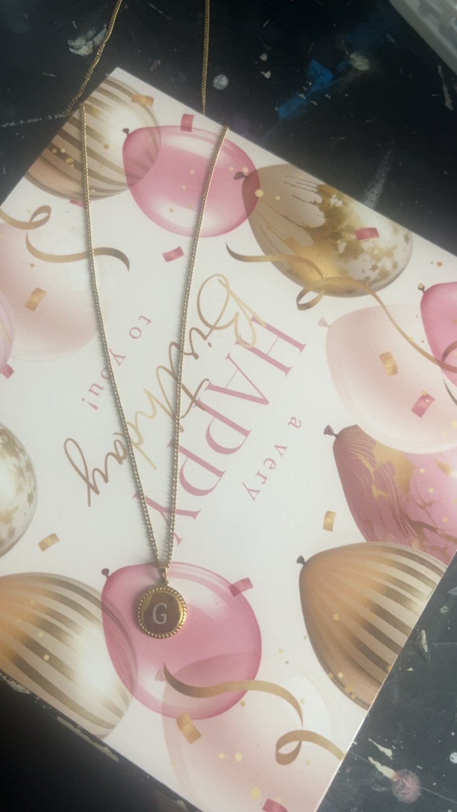 My Jewellery ketting goud met letter G, Ophalen, Zo goed als nieuw, Goud, Met hanger