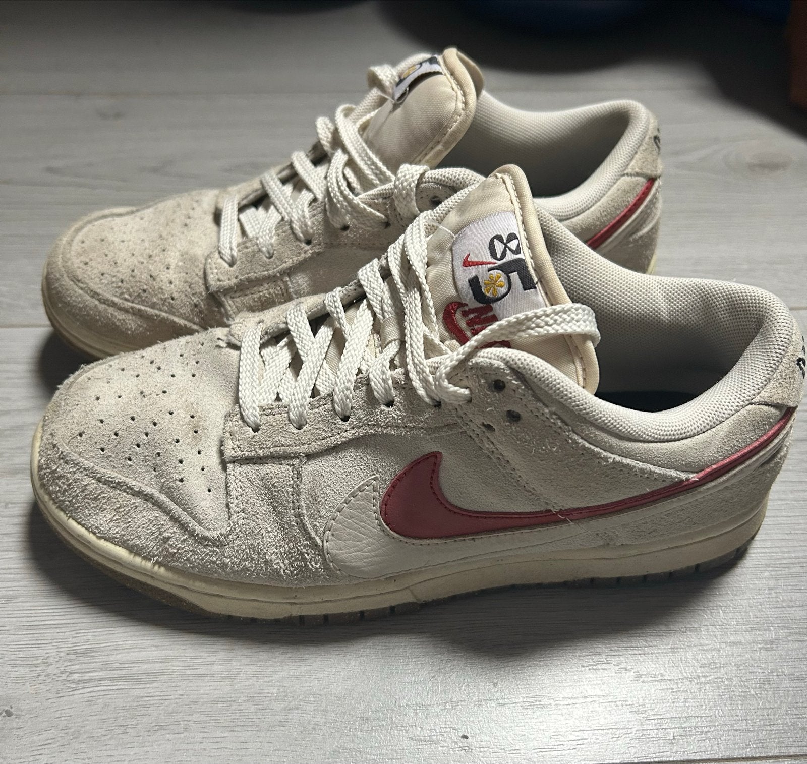 Nike Dunk Low 'Light Bone' sneakers - Maat 38, Kleding | Dames, Beige, Ophalen of Verzenden, Sneakers of Gympen, Gedragen