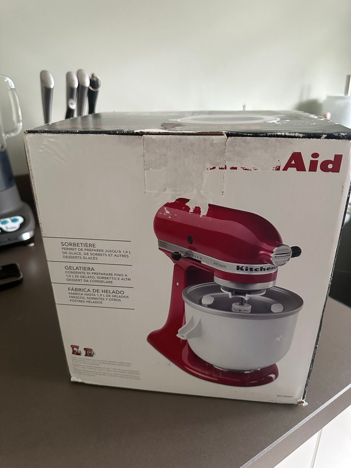 KitchenAid Ice Cream Maker - 5KICA0WH, Ophalen of Verzenden, Gebruikt