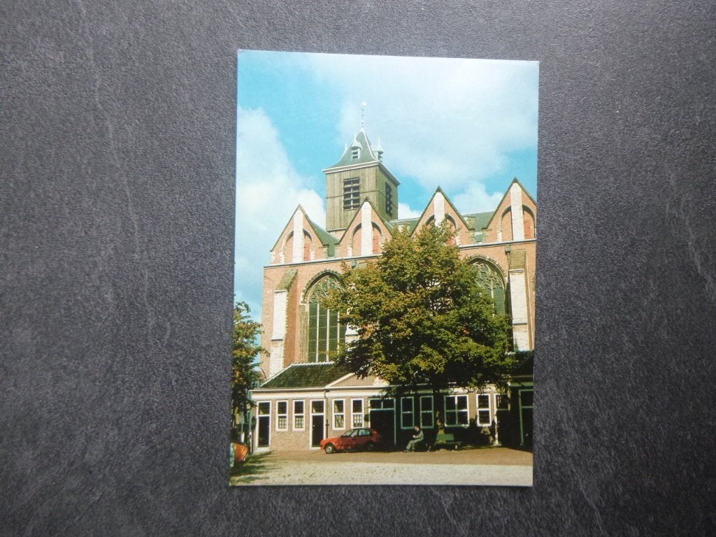 Leiden, Hooglandsekerk/auto 1981, Verzenden, 1980 tot heden, Ongelopen, Zuid-Holland