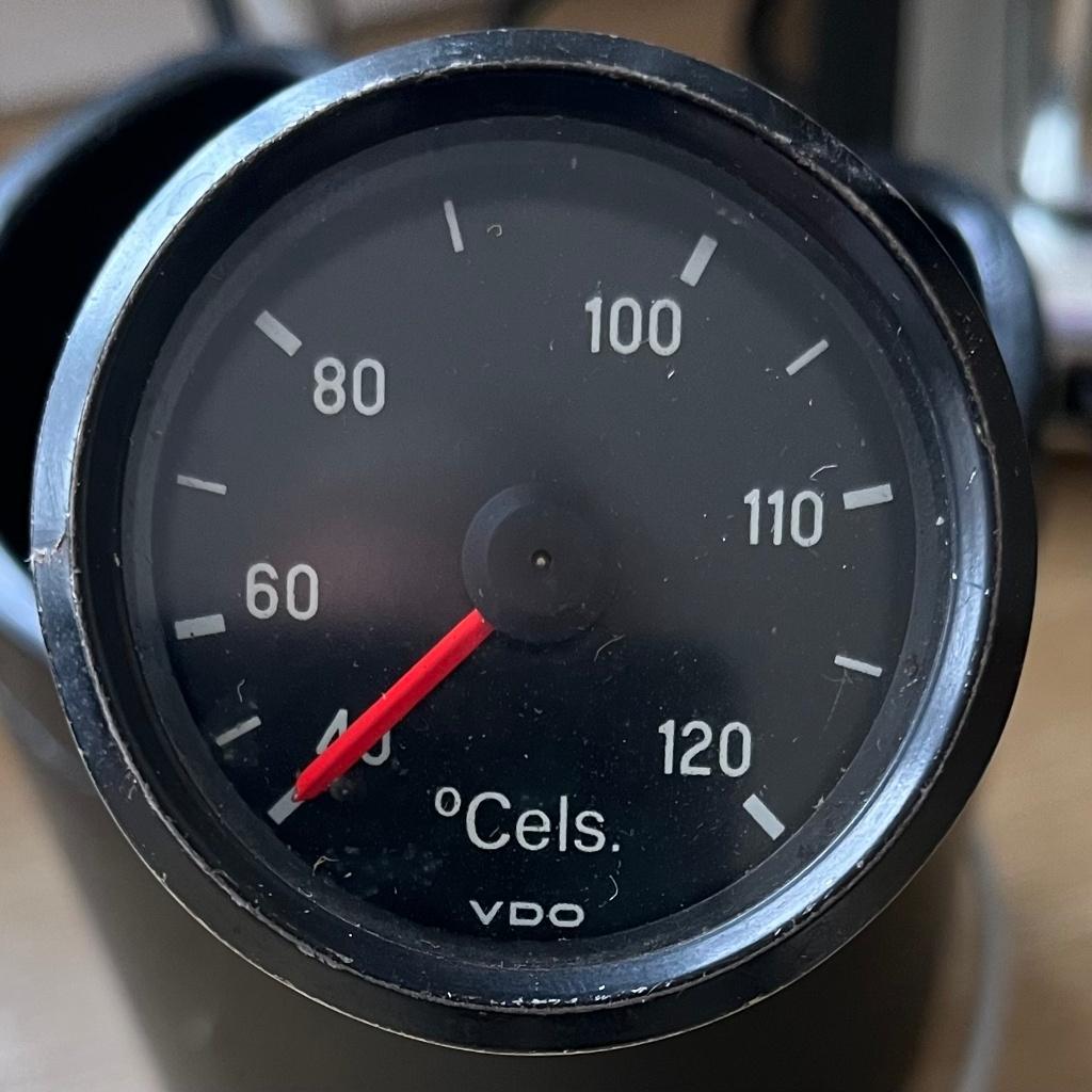 OUDE VDO WATER TEMPERATUUR METER +PEILSTOK SENSOR 120 gr, Ophalen of Verzenden, Gebruikt, Universele onderdelen