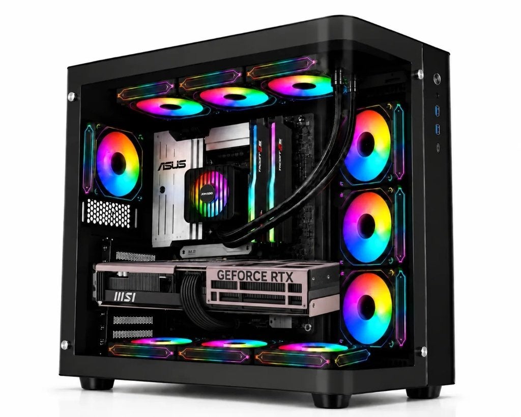 Jonsbo Gaming PC Asus Prime RTX 5070 Ti, 32 GB, Jonsbo, Ophalen of Verzenden, Zo goed als nieuw