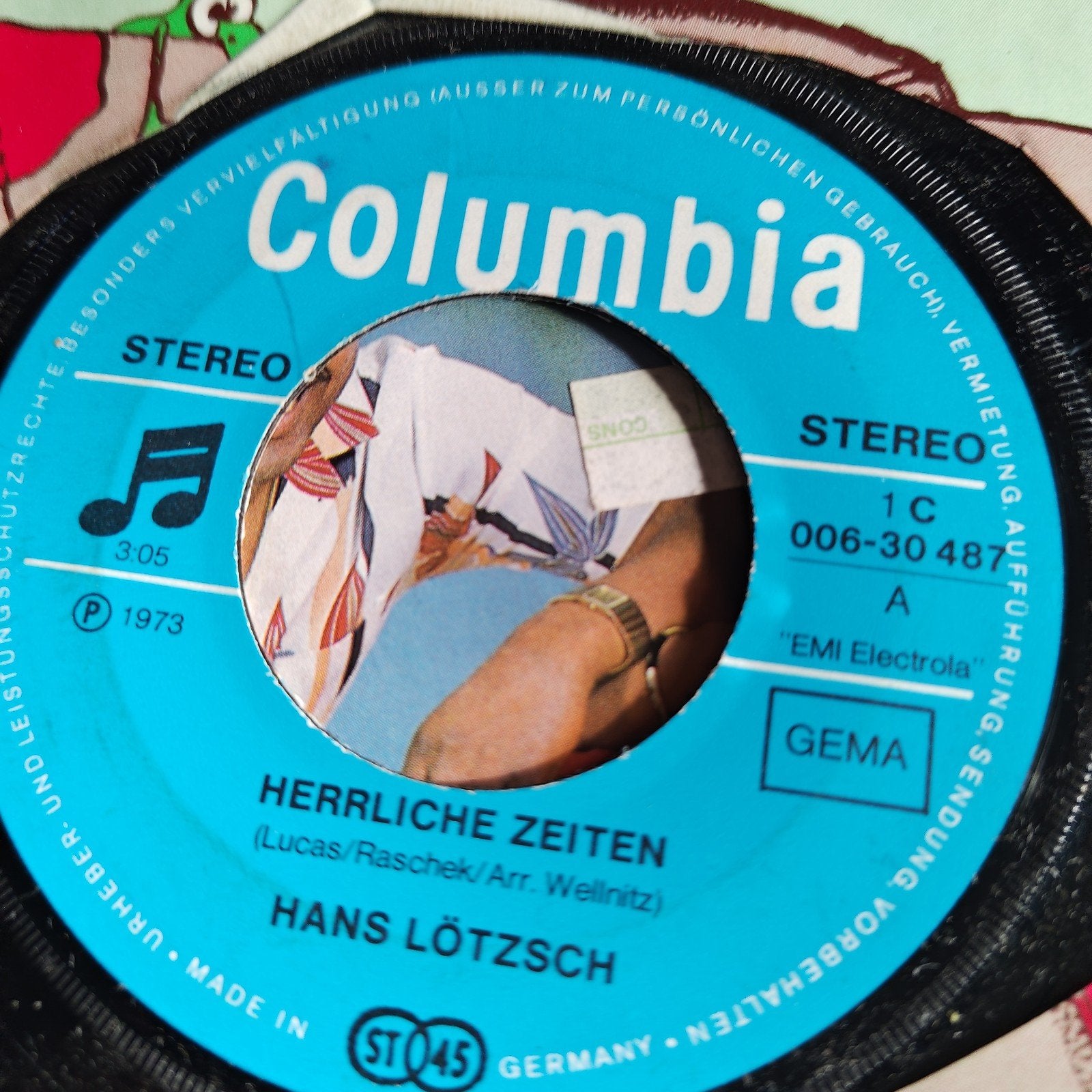 Hans Lötzsch - Herrliche Zeiten (1973) Columbia Single, Cd's en Dvd's, Gebruikt, 7 inch, EP, Schlager