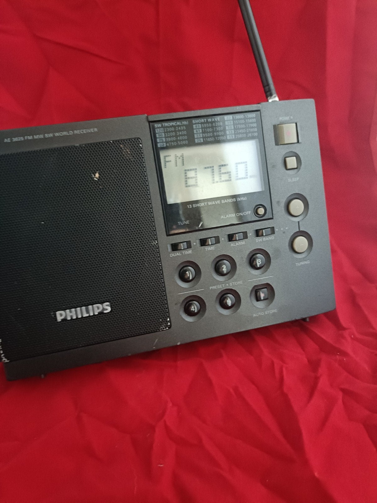 Philips AE3625/00 Wereldontvanger - FM/MW/SW Radio, Verzenden, Gebruikt, Wereldontvanger