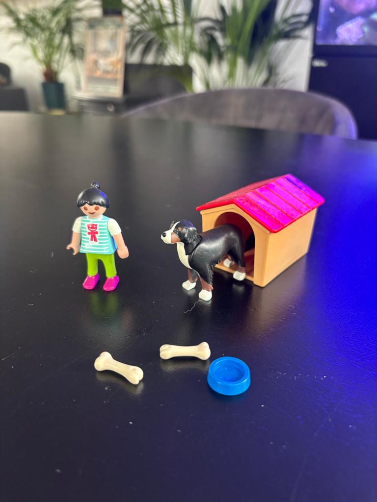 Playmobil meisje met hond, Ophalen, Zo goed als nieuw, Complete set