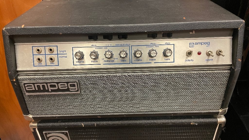 Ampeg SVT Blueline 1970 (6146B Eindbuis model), Muziek en Instrumenten, Ophalen, Gebruikt, Basgitaar, 100 watt of meer