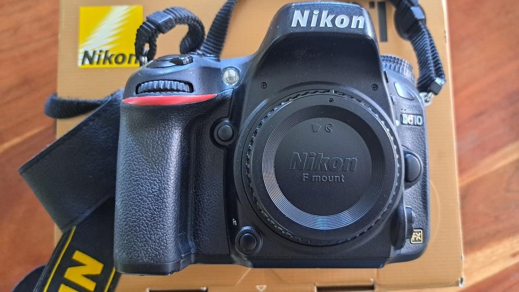 Nikon D610 met batterypack/grip - Full-Frame- weinig clicks!, Audio, Tv en Foto, Fotocamera's Digitaal, Gebruikt, Spiegelreflex