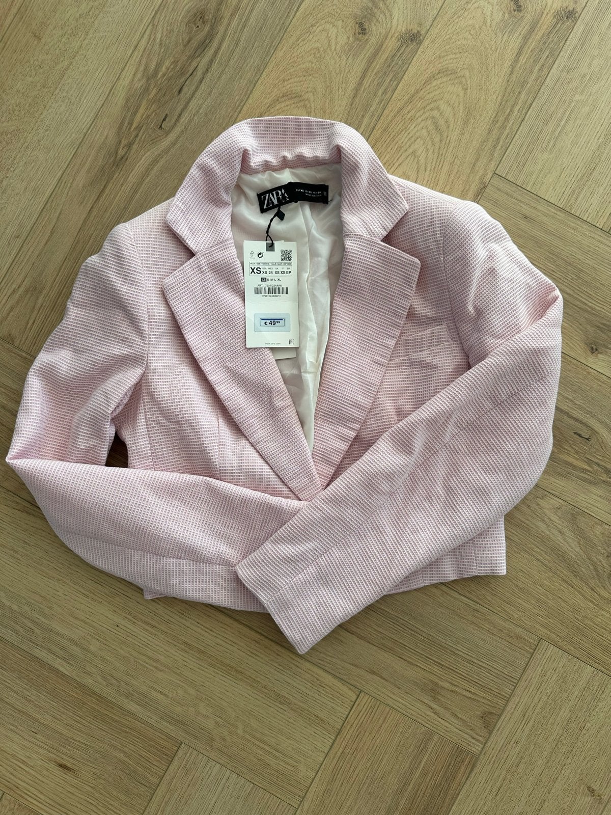 Zara roze cropped blazer XS nieuw, Kleding | Dames, Nieuw, Ophalen of Verzenden, Jasje, Roze