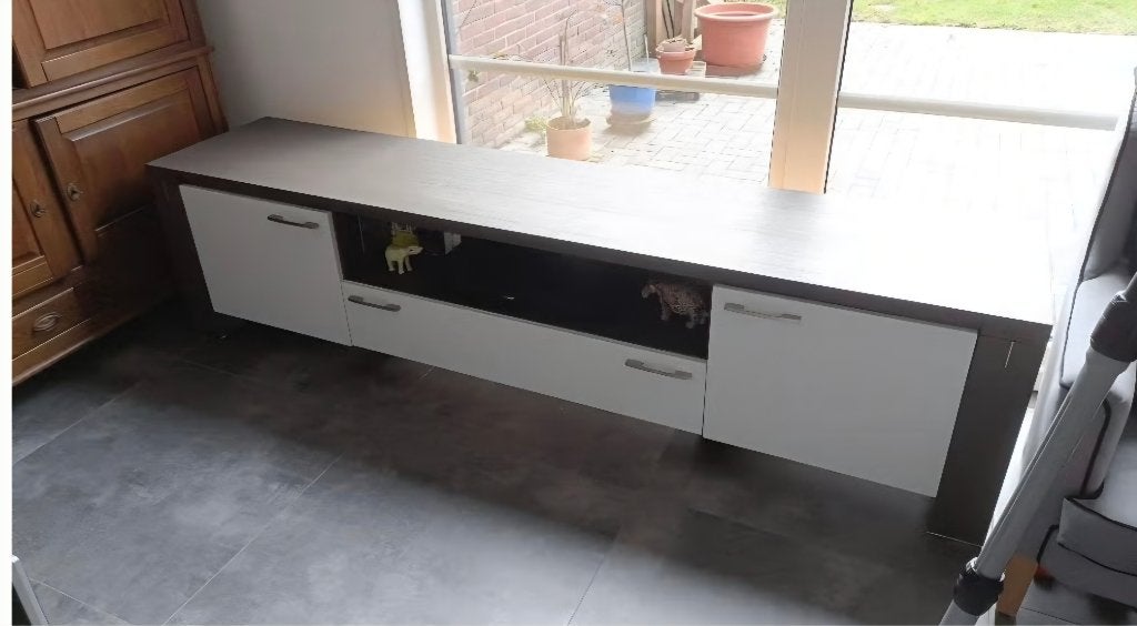 Tv meubel, Ophalen, Zo goed als nieuw, 200 cm of meer, Minder dan 100 cm