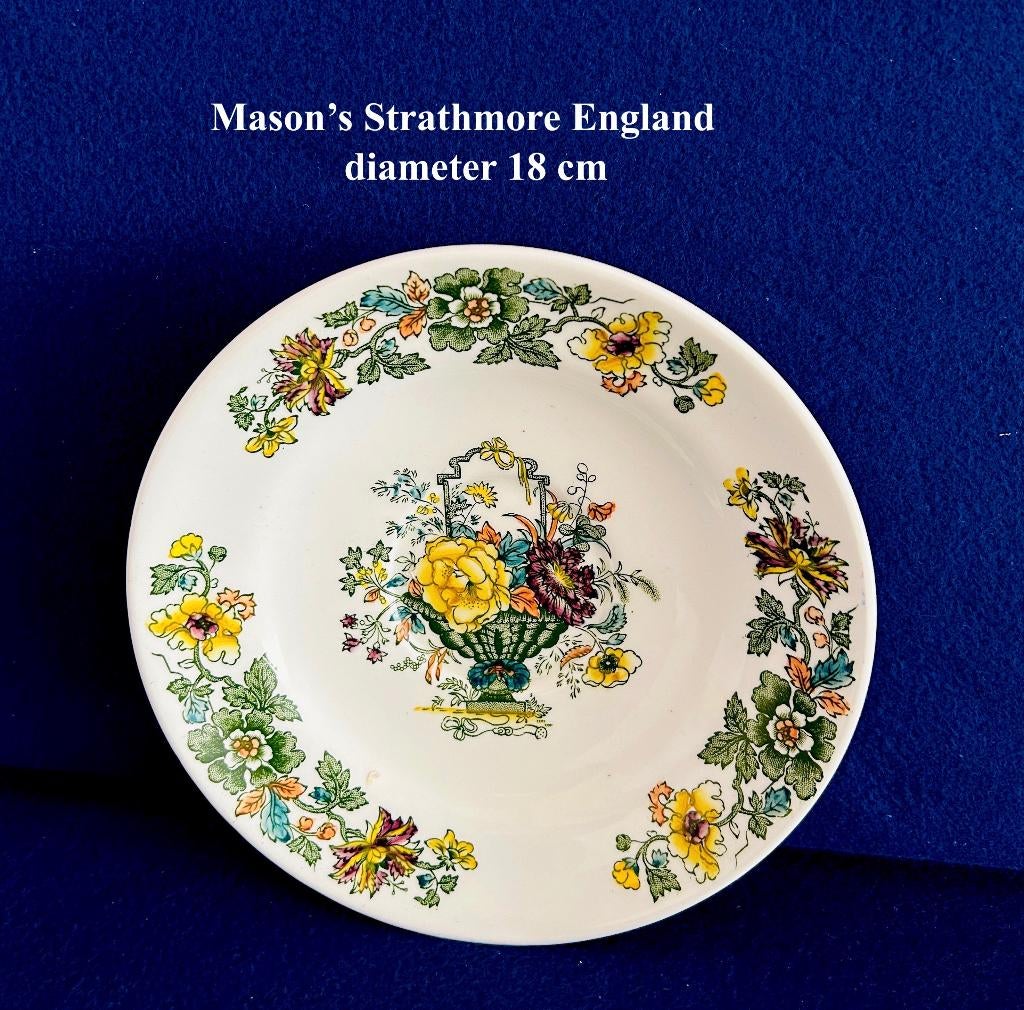 Teab Mason's Strathmore Bordje ø ca18 cm Schaaltje Vintage, Ophalen
