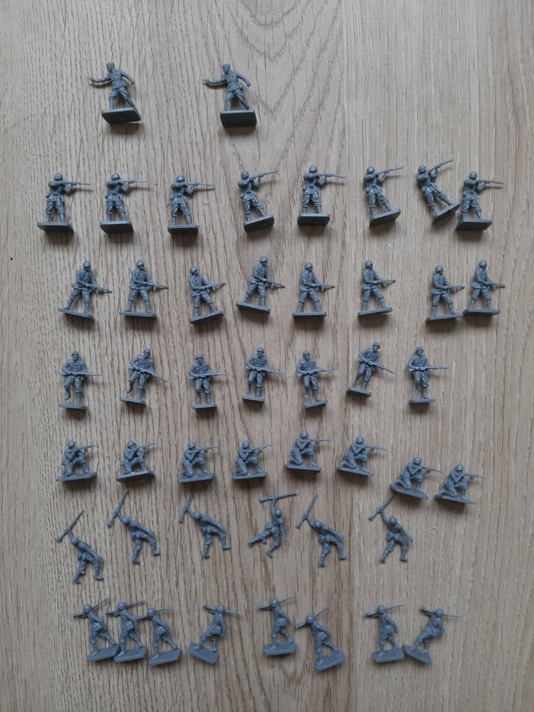 Airfix schaal 1/76: Italian infantry WW2, Verzenden, Gebruikt, 1:50 of kleiner, Figuur of Figuren