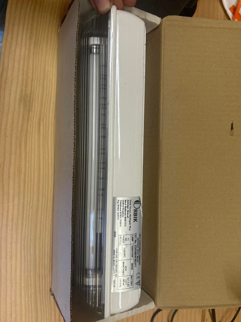 Noodlamp Orbik EDENM3/F8E/PT - 8W, 3 uur autonomie, Ophalen of Verzenden, Nieuw, Minder dan 50 watt, Lamp met armatuur