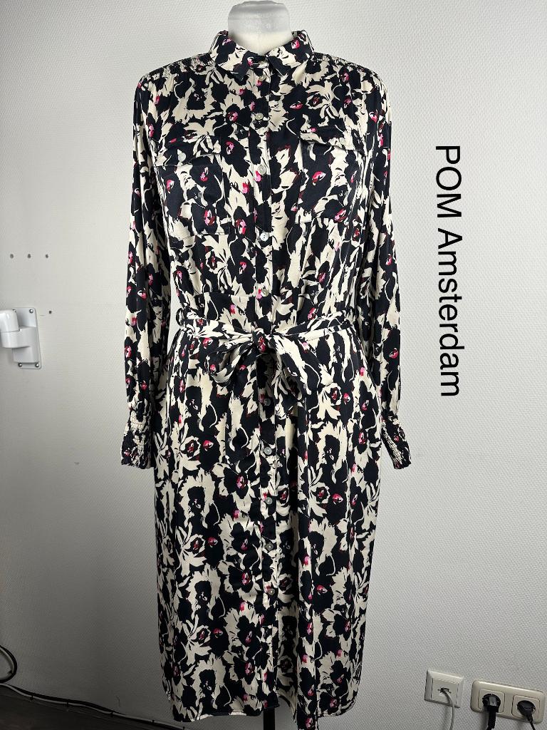 POM Amsterdam Jurk  (mt: 42) 16,5/2, Kleding | Dames, Jurken, Nieuw, Maat 42/44 (L), Onder de knie, Ophalen of Verzenden