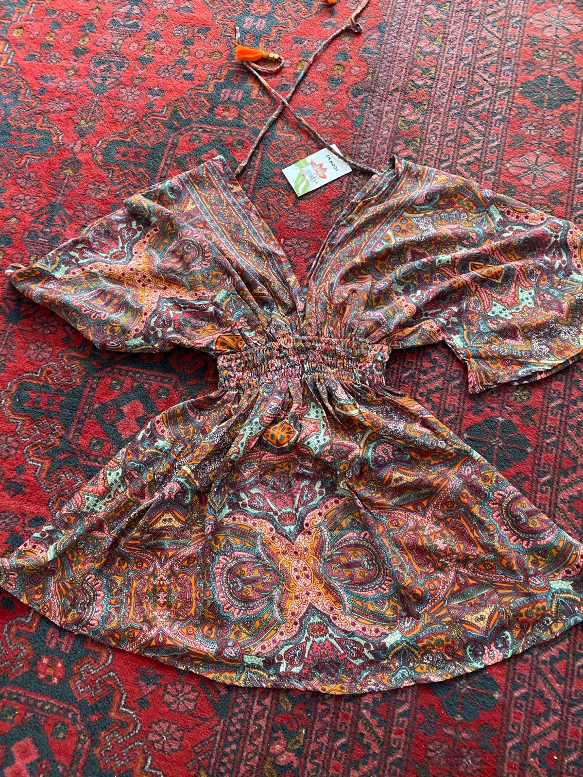Zomerse Boho Jurk met Paisley Print - Nieuw, Maat 38/40 (M), Meerkleurig, Nieuw, Ophalen of Verzenden