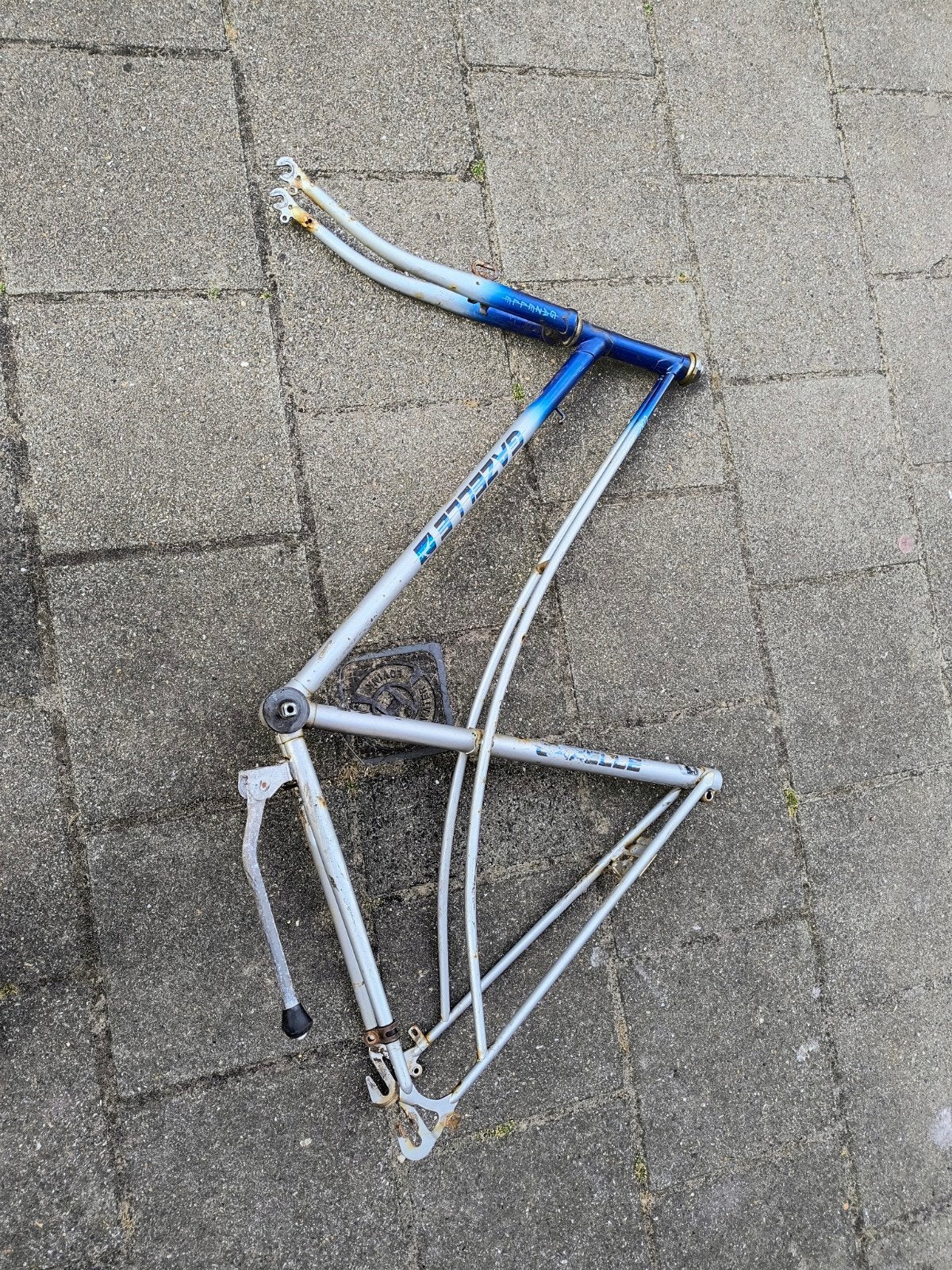 Gazelle Tour de France fietsframe - Vintage racefiets, Fietsen en Brommers, Fietsonderdelen, Frame, Gebruikt, Staal, Ophalen of Verzenden